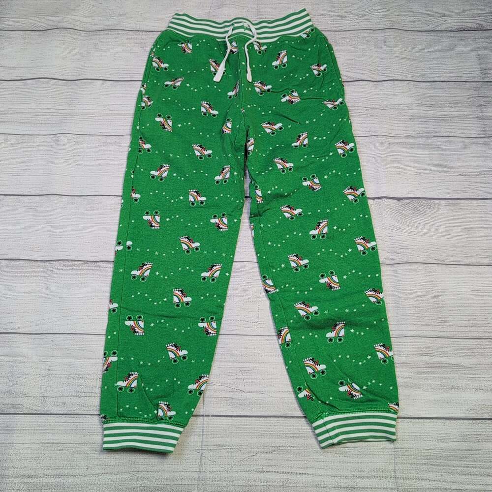 8 Hanna Andersson Green Roller Skate Joggers